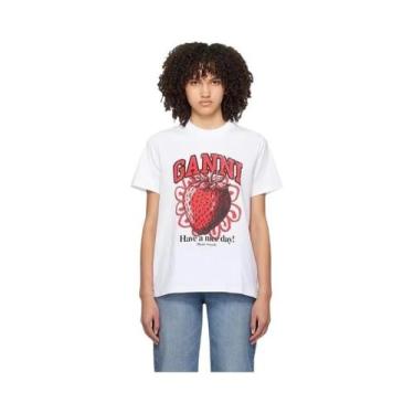 Imagem de Camiseta Feminina De Algodão Estampada De Desenho Animado De Verão Sol