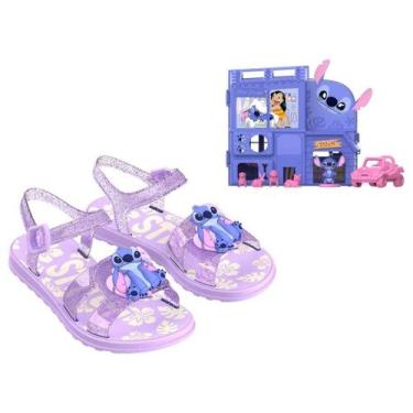 Imagem de Sandália Infantil Menina Grendene Kids Stitch Pet Shop, Lilás, 29