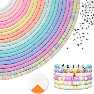 Imagem de Kit de fabricação de pulseiras ADIIL Clay Beads 7200 unidades com miça