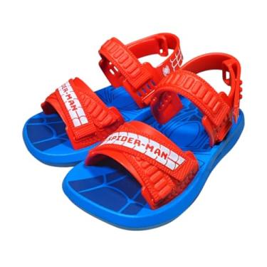 Imagem de Sandália Infantil Menino Homem-Aranha Force Conforto e Aventura Grendene Kids Preto ou Azul (Azul, BR, Criança de 4 a 8 anos, Numérico, 30)