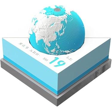 Imagem de 2022 Globo Estereoscópico 3d Calendário Stocking Filler, Grande Organizador De Grade Pendurado Para Escritório, Família & Cozinha, Orange, 8.9 * 8.9 * 8.9cm