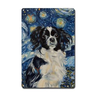 Imagem de Ymyoo Placa de metal vintage Papillon Borboleta Elegância céu noturno e alegria festiva para celebrações sazonais, design de interiores e vitrine de colecionador de alumínio resistente à corrosão 15 ×