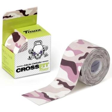 Imagem de Fita Kinesio Tmax Crostape Camuflada Arco-iris Panda Caveira, Rosa cam