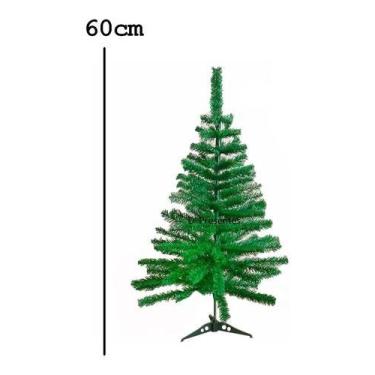 Imagem de Árvore Pinheiro Natal Pequena 60cm Verde/nevada/br - Simples - Global,