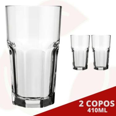 Imagem de 2 Copos Bristol 410ML Nadir Long Drink Cappuccino Bebidas - NADIR FIGU