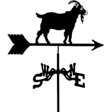 Imagem de Cata-vento De Cabra Para Jardim, Cata-vento De Metal Indicador De Rota De Marca De Fazenda Ferramenta Prática De Medição De Cata-vento