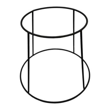Imagem de ＫＬＫＣＭＳ Suporte para bandeja de frutos do mar, suporte leve para servir comida, para caixa de pizza, para mesa de frutos do mar para cupcakes, Preto 15cm a 22cm