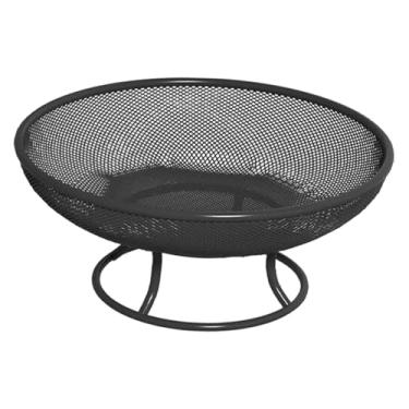 Imagem de XLWLLNJ Suporte para frutas, cesta, prato com pé, organizador de festas, bandeja para servir vegetais, para sala de estar, pão, entrada, Preto