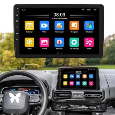 Imagem de Rádio de Carro HD de 9 polegadas HD Jogador de Carro GPS Navegação Carplay/Android Rádio Auto Rádio, Substituição para Proace City Verso/Citroen Berlingo Van B9 B9 Mk2 MK3 / Opel Combo/Sedan X19