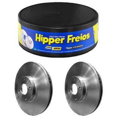 Imagem de Par Disco Freio Renault Sandero 2008 A 2018 Dianteiro Ventil