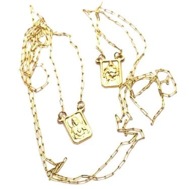 Imagem de Gargantilha Escapulário - Veneziana Aberta Fina - 2GRO0023