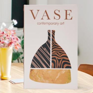 Imagem de ZWUCAY Caixa de armazenamento decorativa estilo revista moderna com design de capa contemporânea, cofre secreto para objetos de valor, caixa de presente, suporte de controle remoto, decoração de