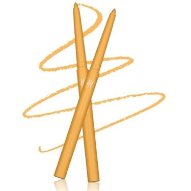 Imagem de Wavuketu Delineador amarelo à prova d'água retrátil amarelo delineador de gel de longa duração à prova de manchas hipoalergênico (amarelo 05#)
