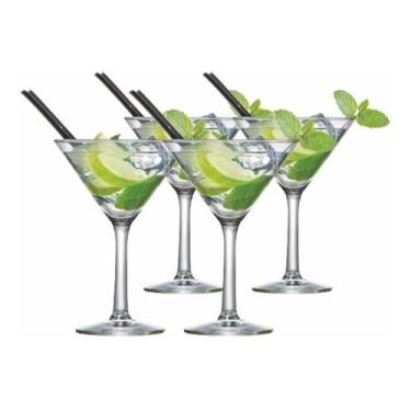 Imagem de Jogo De Taças Martini De Vidro 225ml 4 Peças - Ruvolo