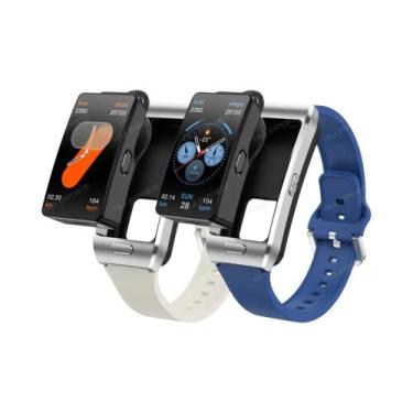 Imagem de Relógio Inteligente Unissex Com GPS E Bluetooth 2 Em 1 Com Fones De Ou