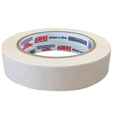 Imagem de Fita Crepe Pintura Imobiliaria Bege 24mmx50m - ADERE