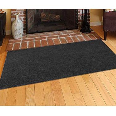 Imagem de Tirifer Tapete de lareira resistente ao fogo, tapete de respingo de churrasqueira a gás resistente ao calor protetor de pátio antiaderente para churrasco, equipamento de grelha, tapete protetor de