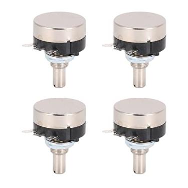 Imagem de Zhjvihx Kit de Potencipometos do Motor, Conjunto de PotenciôMetro Giro Único ângulo de Rotação de 270 ° 20 Peças 2 w 6 Mm Diámetro do Eixo para áudio para Rádio (B103 10K)