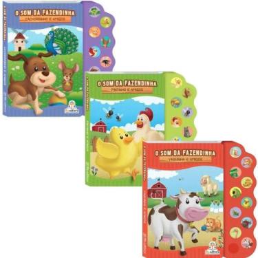 Imagem de Kit Som da Fazendinha: Cachorrinho + Pintinho + Vaquinha (3 Vol) - Kit