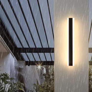 Imagem de Arandela LED 60cm 25W 3 Temperaturas de Cor Quente, Neutra, Fria Ideal para Fachadas Varandas e Ambientes Decorativos Bivolt Slim e Econômica