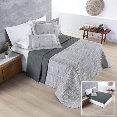 Imagem de Cobre Leito +  Jogo de Cama Avere 200 Fios Casal Padrão 06 Peças 100% Poliéster - Dallas