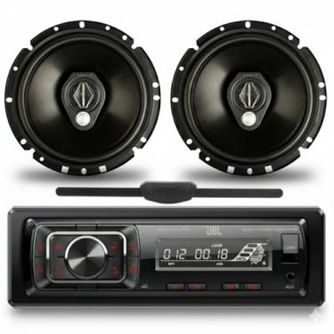 Imagem de Kit Rádio JBL Celebrity 150 BT USB FM com Par Alto Falante 6 pol Bombe