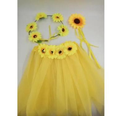 Imagem de Kit Fantasia Infantil Acessórios Festa Fada Havaiana AM - asp