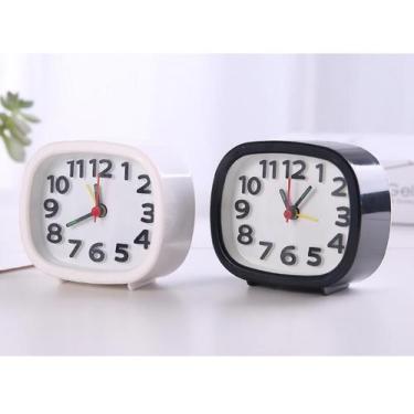 Imagem de Relógio Analógico, Bateria do Despertador Operada, Não Carrapato Silen