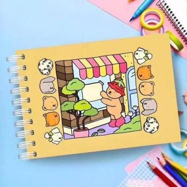Imagem de Livro de Colorir 50 Folhas Grossas  Harry Potter, Stitch, Bobbie Goods