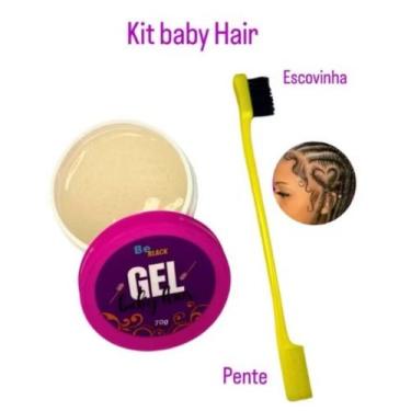 Imagem de Gel baby hair be black