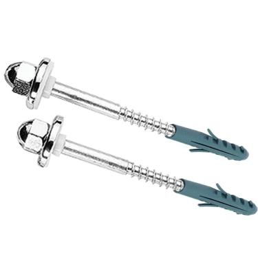 Imagem de Kit com 2 Parafusos para Fixação de Tanque Aço 1020 Cromado 1/4"" x 120mm - V...