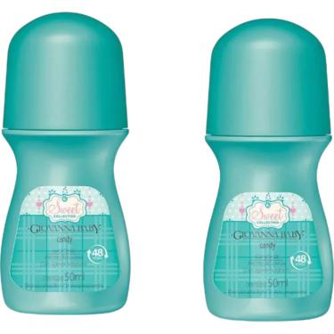Imagem de Kit Desodorante Antitranspirante Roll-on Giovanna Baby Candy Feminino 50ml 2 Unidades