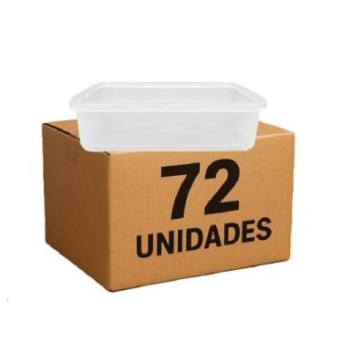 Imagem de 72Un Pote 500ml Freezer Microondas Marmita - Brasil Pack