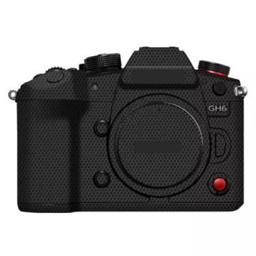 Imagem de GH6 Adesivo de capa de câmera anti-arranhões para Panasonic Lumix GH6 protetor de película de vinil decoração protetora (preto matriz)