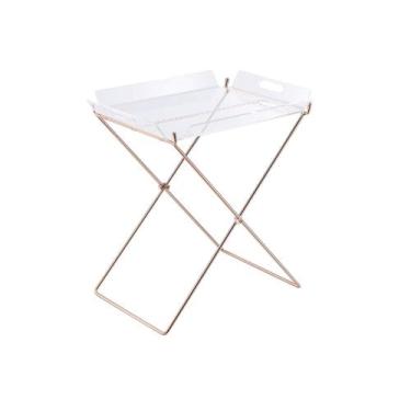Imagem de Bandeja de mesa Ergode Clear Acrílico e Bandeja removível de cobre