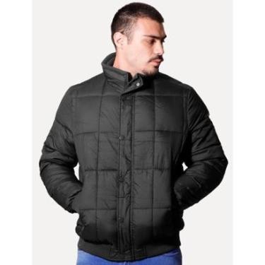 Imagem de Jaqueta Victory Eagle Masculina Puffer Buttons Preta-Masculino