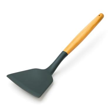 Imagem de Espatula Silicone Cabo de Madeira Cinza Vista Home