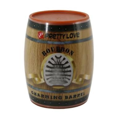 Imagem de Masturbador Egg Lata Bourbon Formato De Barril Brinquedo Sexual com Texturas para Prazer Intenso 9004