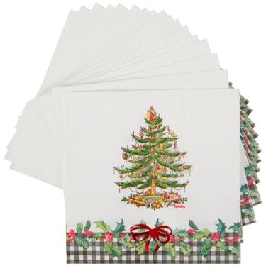 Imagem de C.R. Gibson TW4-25775 Spode Nutcracker Disposable Paper Cocktail Napkins, 5" x 5", Multicolor, 20 Pieces