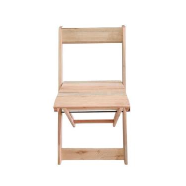 Imagem de Kit 4 Cadeiras Dobráveis De Madeira Eucalipto Natural Natural