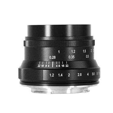 Imagem de 7artisans Lente prime de 35 mm f1.2 Mark II APS-C com abertura maior clicada adequada para câmeras Fujifilm Compact Mirrorless para Fuji X-A1 X-A10 X-A2 X-A3 A-at X-M1 XM2 X-T1 X-T10 X-T2 X-T20 X-Pro1