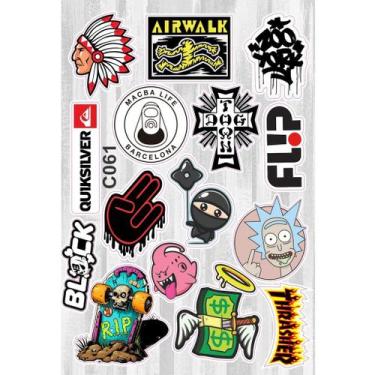 Imagem de Cartela De Adesivos Personalizados C061 - Escola Carro Moto Bike Motoc