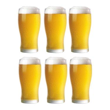 Imagem de Conjunto 6 Copos Tulipa Chopp Cerveja Vidro 324Ml