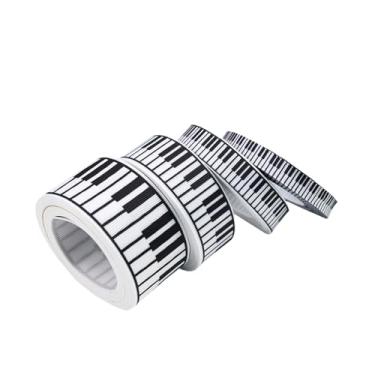 Imagem de FashionCha 4 Fitas de Piano, com 5 Jardas Cada, para Fazer Fitas Decorativas para Embrulhos, para Festas Temáticas Artesanais, Costura, Etc.