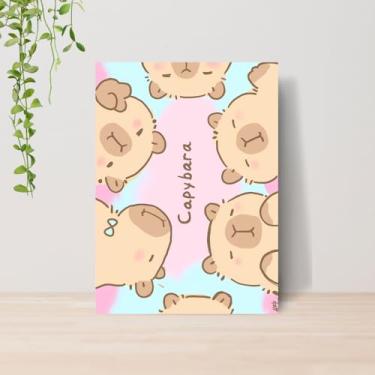 Imagem de Genérico, Quadro Capivaras Fofas A4 | Placa MDF 003