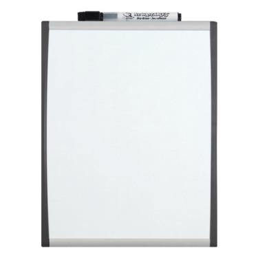 Imagem de Quartet Quadro branco magnético, quadro de apagamento a seco, 21 cm x 28 cm, quadro branco, moldura preta/prata (79366)