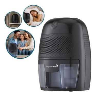 Imagem de Desumidificador De Ar Ambiente Eletrico Antimofo 600ml Portátil c/ Led