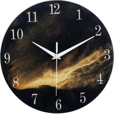 Imagem de Relógio de parede com design abstrato 30x38cm, quartzo antiaderente - 