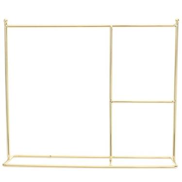 Imagem de Prateleira de roupas para bonecas Zerodeko Hangers Iron Golden 25x21x6