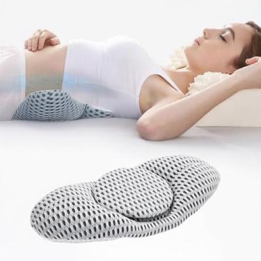 Imagem de Almofada Ortopédica Cervical com Malha 3D Respirável, Suporte Lombar para Coluna, Travesseiro Ergonômico de Descanso